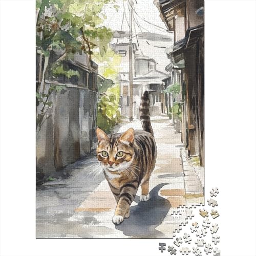 Chinesische Bauernhauskatze Puzzle 1000 Teile Schwer Puzzle Spielzeug Pädagogisches Spiel Impossible Herausforderungsspielzeug Für Erwachsene Und Kinder Ab 14 Jahren 1000pcs (75x50cm) von TQMDEHVUP
