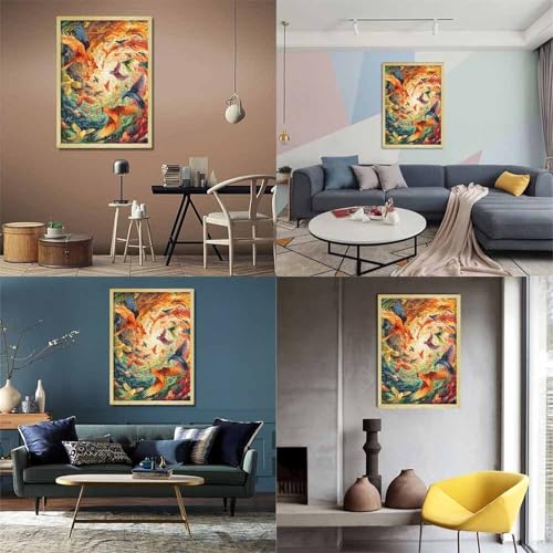 Vogel Puzzle 1000-teilige Schwer Puzzle Spielzeug Lernspiel Impossible Herausforderungsspielzeug Für Erwachsene Kinder 1000pcs (75x50cm) von TQMDEHVUP