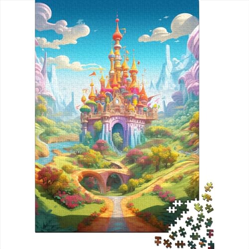 Wunderland Puzzles 1000 Teile Schwer Puzzle Spielzeug Lernspiel Impossible Herausforderung Spielzeug Für Erwachsene Kinder 1000pcs (75x50cm) von TQMDEHVUP