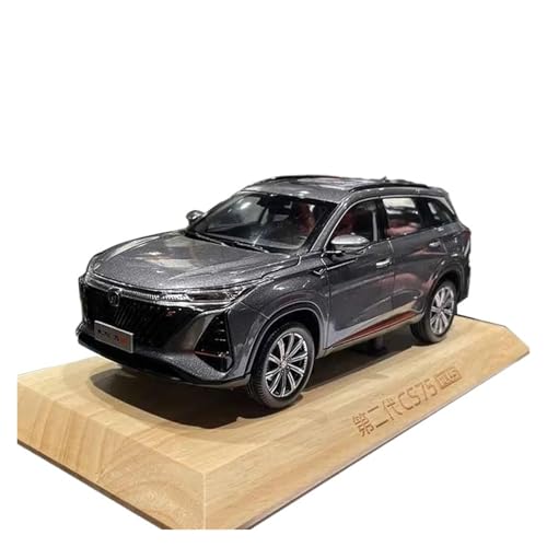 1/18 Für Changan CS75 Plus All-Drive SUV Off-Road Fahrzeug Mit Massivholz Basis Legierung Auto Modell(Black) von TQMEAD