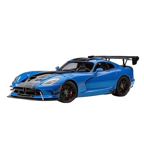 1/18 Für Dodge Viper ACR 2017 Gummi Auto Modell Tatic Sammlung Exponate(Blue) von TQMEAD