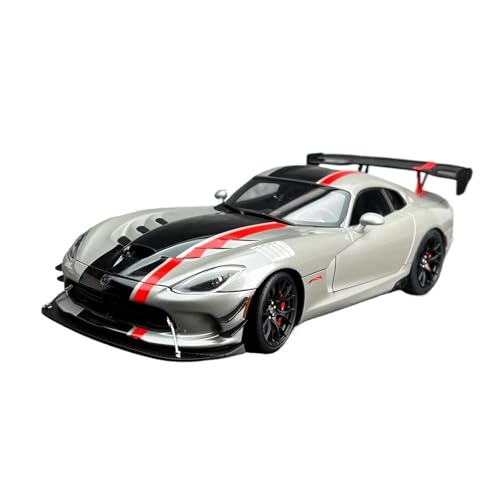 1/18 Für Dodge Viper ACR 2017 Gummi Auto Modell Tatic Sammlung Exponate(Gray) von TQMEAD