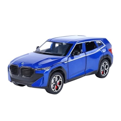 1/24 Für Geländewagen XM Kann Rauchsimulation Gesprüht Werden Bumerang Sound Und Leichte Metallautomodelle Druckguss Fahrzeuge Modell(Blue 2) von TQMEAD