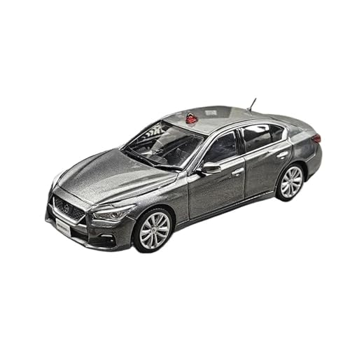 1/43 Für Nissan Skyline GT V37 Polizei Auto Legierung Diecast Modell Auto Souvenir Display(Gray) von TQMEAD