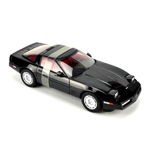 1 18 Für 1 Corvette 1986 Schwarzes Auto Legierung Simulation Spielzeugauto Modell Sammlung Ornament Geschenk Druckguss Fahrzeuge Modell von TQMEAD