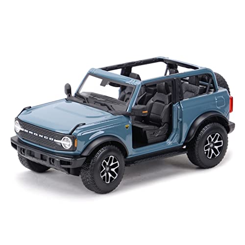 1 18 Für 2021 Ford Bronco Badlands Hochsimuliertes Automodell Spielzeug Kinderheimdekoration Druckguss Fahrzeuge Modell(Blau) von TQMEAD