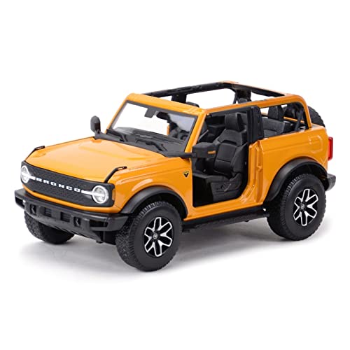 1 18 Für 2021 Ford Bronco Badlands Hochsimuliertes Automodell Spielzeug Kinderheimdekoration Druckguss Fahrzeuge Modell(Orange) von TQMEAD