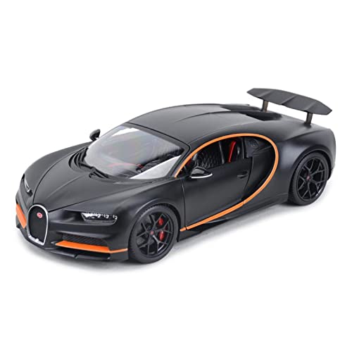 1 18 Für Bugatti Chiron Sport Schwarz Kinderauto Spielzeug Erwachsene Sammlerstücke Spielzeugauto Modell Druckguss Fahrzeuge Modell(A) von TQMEAD