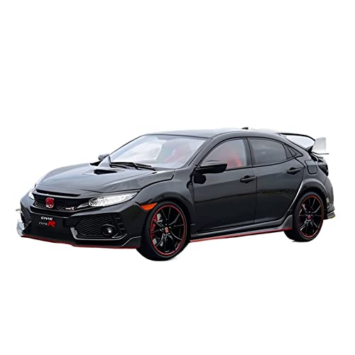 1 18 Für Honda Civic Schwarz FK8 Legierung Druckguss Modellauto Dekoration Sammlung Display Geschenk Druckguss Fahrzeuge Modell von TQMEAD