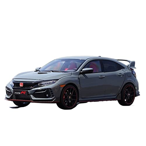 1 18 Für Honda Civic Titanium Farbe FK8 2020 Legierung Druckguss Modellauto Dekoration Sammlung Display Druckguss Fahrzeuge Modell von TQMEAD