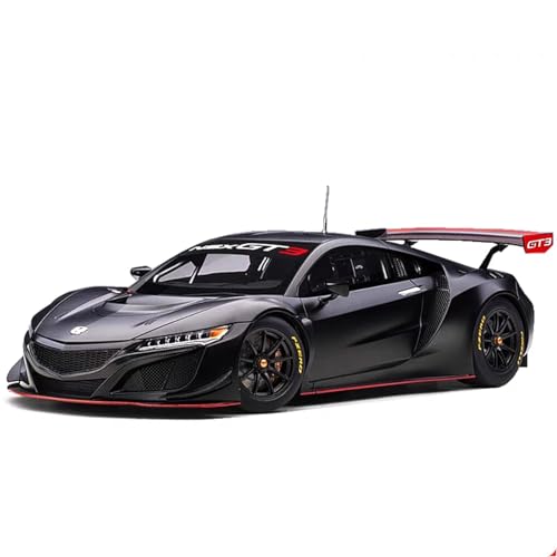 1 18 Für Honda NSX GT3 2018 Simulation Kunststoff Auto Modell Sammlung Ornament Geschenk Druckguss Fahrzeuge Modell(Schwarz) von TQMEAD