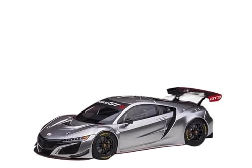 1 18 Für Honda NSX GT3 2018 Simulation Kunststoff Auto Modell Sammlung Ornament Geschenk Druckguss Fahrzeuge Modell(White) von TQMEAD