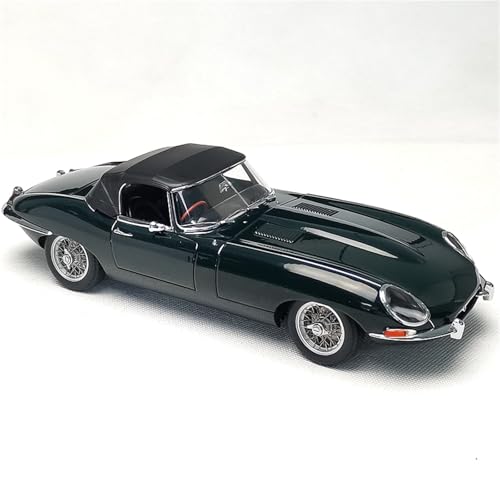 1 18 Für Jaguar E-Type 3.8 Schwarz Legierung Fahrzeug Modell Cabrio Auto Spielzeug Sammlung Geschenk Erwachsene Hobby Druckguss Fahrzeuge Modell(Bronze) von TQMEAD