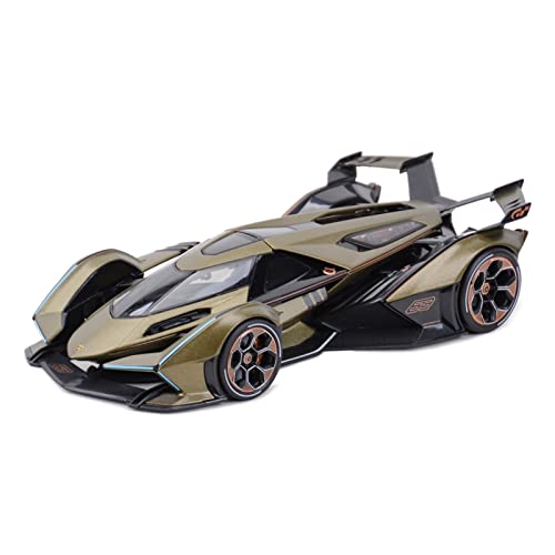 1 18 Für Lambo V12 Vision Gran Turismo Schwarzer Sportwagen Hohe Nachahmung Legierung Spielzeugauto Kinderspielzeug Druckguss Fahrzeuge Modell(Grün) von TQMEAD