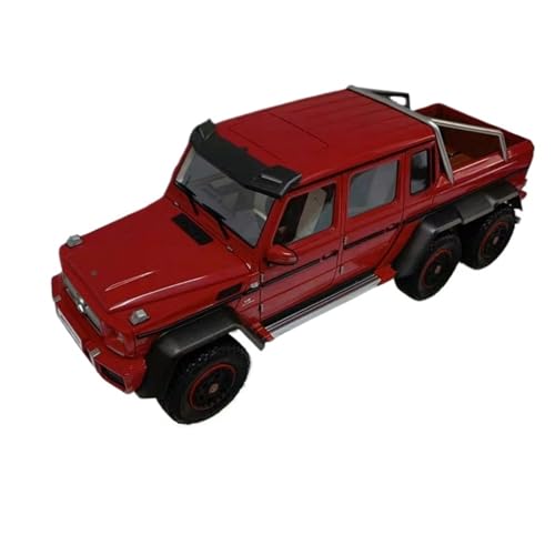 1 18 Für Mercedes-Benz G63 AMG 6 * 6 Rot Simulation Kunststoff Auto Modell Spielzeug Auto Sammlung Ornament Geschenk Druckguss Fahrzeuge Modell von TQMEAD