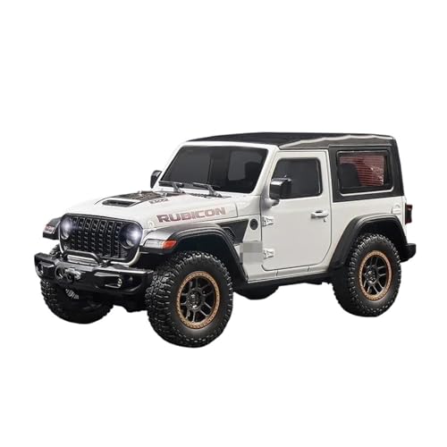 1 18 Für Robicon SUV Legierung Auto Modell Druckguss Türöffnung Sound Und Licht Miniatur Fahrzeug Sammlung Druckguss Fahrzeuge Modell(White) von TQMEAD