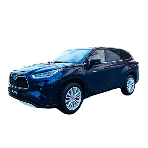 1 18 Für Toyota 2022 Highlander Blau Legierung Druckguss Statische Modellauto Sammlung Mode Geschenk Druckguss Fahrzeuge Modell von TQMEAD