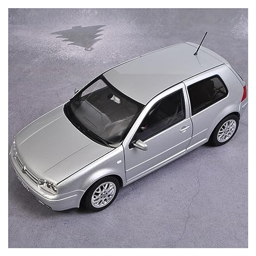 1 18 Für Volkswagen Golf MK4 Hohe Simulation Metalllegierung Automodell Als Erwachsenes Vatertagsgeschenk Druckguss Fahrzeuge Modell(Silber) von TQMEAD