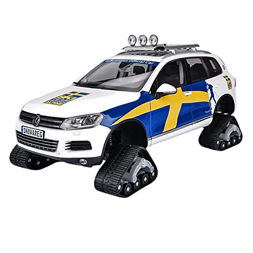 1 18 Für Volkswagen Touareg Modifizierte Schneemobillegierung Druckgussmodellsammlung Spielzeuggeschenk Druckguss Fahrzeuge Modell(B) von TQMEAD