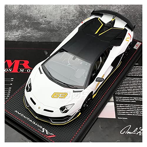 1 18 for Lamborghini SVJ Nr. 63 Hard Top Resin Auto Modell Erwachsene Sammlung Dekoration Geschenk Handwerk Druckguss Fahrzeuge Modell von TQMEAD