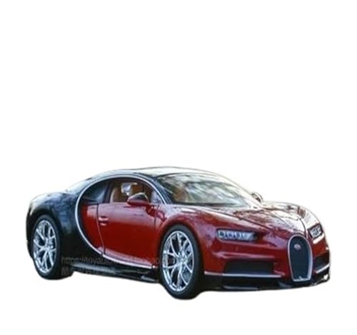 1 24 Bugatti Veyron Chiron Legierung Sportwagen Druckguss Metall SpielzeugfahrzeugeModell Simulation Spielzeug Druckguss Fahrzeuge Modell(Rot) von TQMEAD