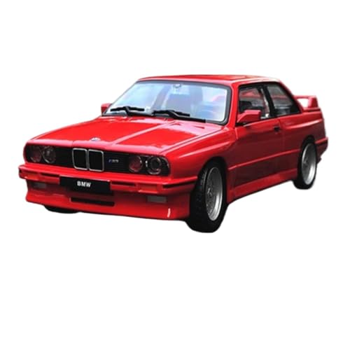 1 24 Für BMW 3er M3 E301988 Legierung Sportwagen Druckguss Metall Oldtimer Modell Simulation Spielzeug Druckguss Fahrzeuge Modell(Rot) von TQMEAD