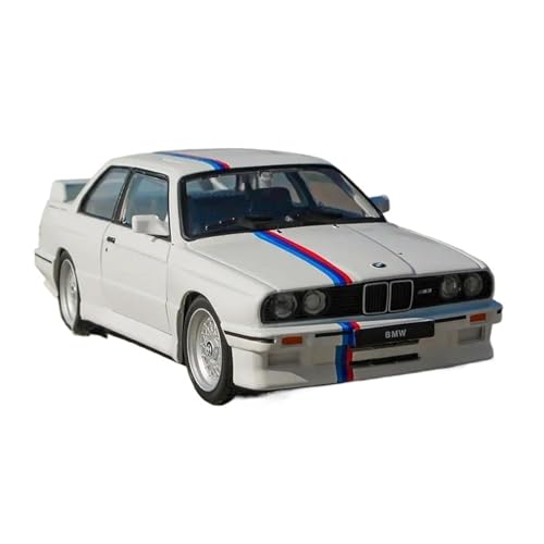 1 24 Für BMW 3er M3 E301988 Legierung Sportwagen Druckguss Metall Oldtimer Modell Simulation Spielzeug Druckguss Fahrzeuge Modell(White) von TQMEAD
