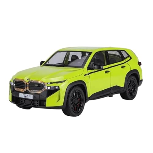 1 24 Für BMW XM SUV Legierung Sportwagen Diecast Metall Spielzeugauto Fahrzeuge Modell Simulation Sound Und Licht Sammlung Druckguss Fahrzeuge Modell(Grün) von TQMEAD
