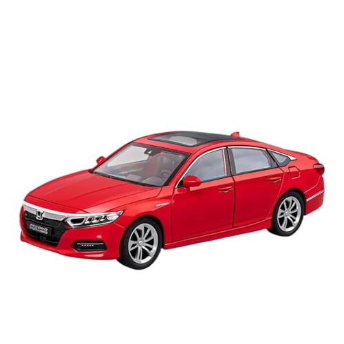1 24 Für Honda Accord Legierung Auto Druckguss Spielzeug Fahrzeuge Metall Auto Modell Simulation Sammlung Sound Und Licht Druckguss Fahrzeuge Modell(Rot) von TQMEAD
