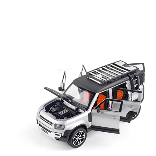 1 24 Für Land Rover Defender Alloy Racing Diecast Fahrzeuge Modell Geländewagen Spielzeug Druckguss Fahrzeuge Modell(B) von TQMEAD