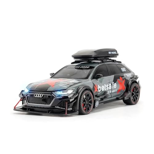 1 24 Für RS6 Modifiziertes Automodell Druckguss-Miniatur-Sportwagen Zurückziehen 6 Türen Können Geöffnet Geschenk Baijian Druckguss Fahrzeuge Modell(Gray) von TQMEAD