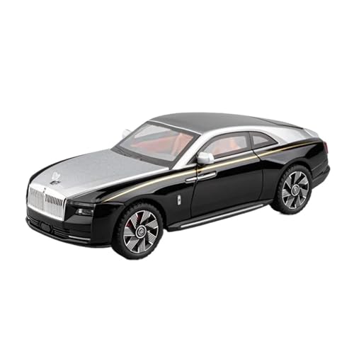 1 24 Für Rolls-Royce Ghost Legierung Druckguss Modellauto Sound Und Licht Sammlung Geschenk Druckguss Fahrzeuge Modell(Silber) von TQMEAD