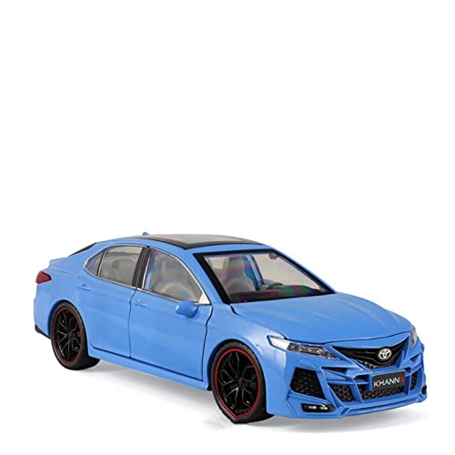1 24 Für Toyota Camry High Simulation Zinklegierung Automodell Als Bürodekoration Für Erwachsene Druckguss Fahrzeuge Modell(Blau) von TQMEAD