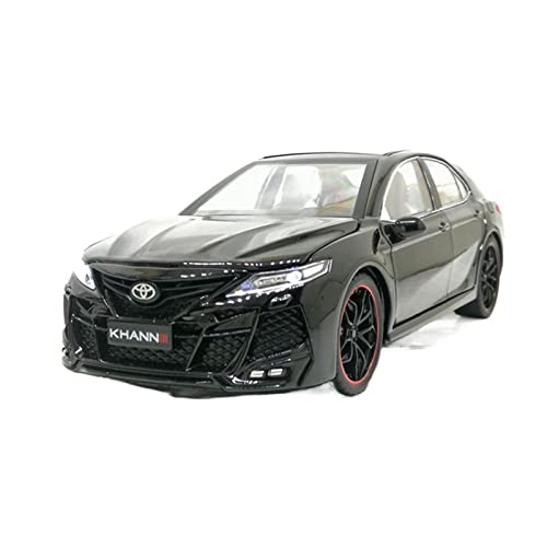 1 24 Für Toyota Camry Legierung Spielzeugauto Modell Diecast Simulation Zurückziehen Auto Mit Ton Und Licht Für Geschenk Druckguss Fahrzeuge Modell(Schwarz) von TQMEAD