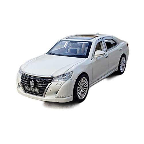 1 24 Für Toyota Crown Alloy Die Cast Car Model Classic Luxury Cars Favorites Gift Druckguss Fahrzeuge Modell(B) von TQMEAD
