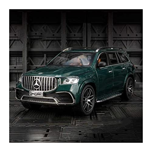 1 24 Legierungsmodell Autosimulation for Mercedes-Benz GLS63 AMG. Micro Metal Auto Spielzeug Kinder Jungensammlung Geschenk Druckguss Fahrzeuge Modell(Grün) von TQMEAD