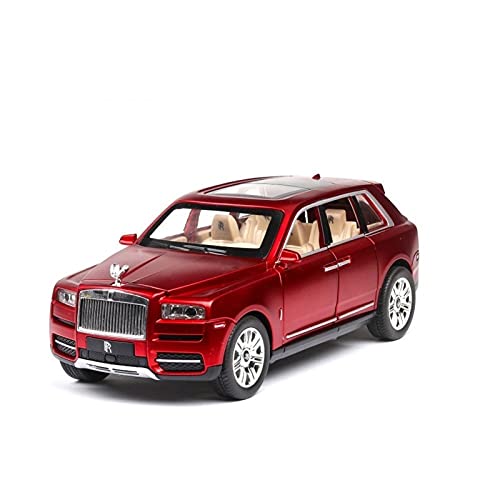 1 24 Rolls Cullinan Diecast Alloy Sound and Light Pull Back Spielzeug Modellauto Spielzeug für Kinder Geschenk Druckguss Fahrzeuge Modell(Rot) von TQMEAD