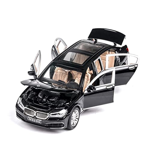 1 24 for BMW 760 Erweiterte Version Simulation Legierung Sound Und Licht Automodell Sammlung Geschenke Spielzeug Handwerk Druckguss Fahrzeuge Modell(2) von TQMEAD