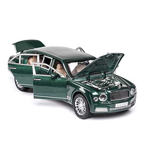 1 24 for Bentley Mulsanne Erweiterter Legierungston Und Licht Ziehen Sie Zurück Automodellsammlung Geschenke Spielzeug Handwerk Druckguss Fahrzeuge Modell(Taglia unica) von TQMEAD