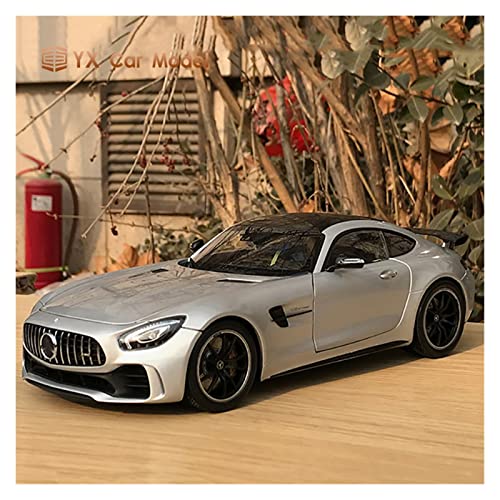 1 24 for Benz AMG GTR Statische Miniatur Simulation Legierung Cast Zurückziehen Spielzeugauto Modell for Geschenk Druckguss Fahrzeuge Modell(Chrom) von TQMEAD