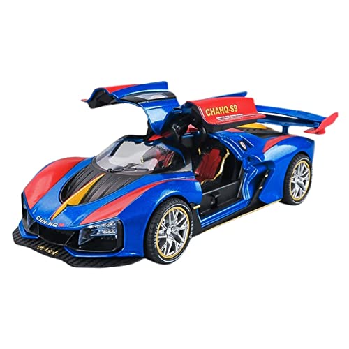 1 24 for Hongqi S9 Sportwagen Legierung Automodell Diecast Toy Model Collection Geschenk Druckguss Fahrzeuge Modell(Blau) von TQMEAD