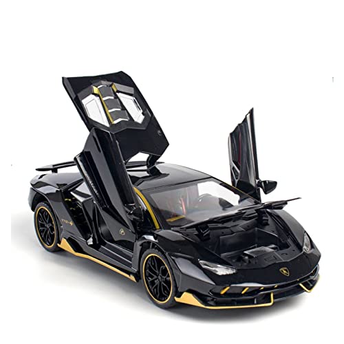 1 24 for Lamborghini LP770 Simulation Legierung Sound Und Licht Sportwagen Modell 4 Tür Sammlung Geschenke Spielzeug Handwerk Druckguss Fahrzeuge Modell(3) von TQMEAD