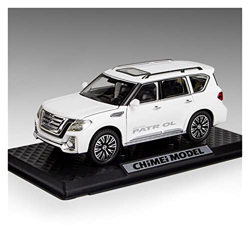 1 24 for Nissan Patrol Alloy Geländewagen Modell Junge Sammlung Dekoration Geschenk Spielzeugauto Handwerk Druckguss Fahrzeuge Modell(Taglia unica) von TQMEAD