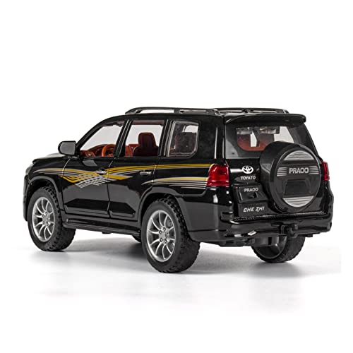 1 24 for Toyota Land Cruiser Offroad Simulation Legierung Zurückziehen Auto Modell Sammlung Geschenk Spielzeug Handwerk Druckguss Fahrzeuge Modell(2) von TQMEAD