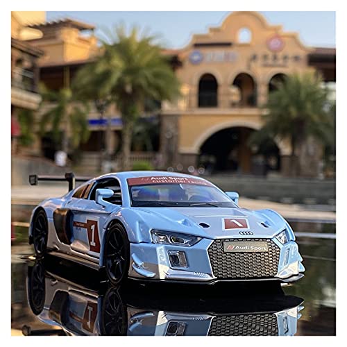 1 32 Für Audi R8 Racing Diecast Metal Sammlerstück Modellauto Souvenir Beliebte Denkwürdiges Unikat Druckguss Fahrzeuge Modell(Blau) von TQMEAD