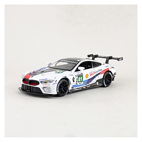 1 32 Für BMW M8 GTE Le Mans 2018 Modellauto Legierung Zurückziehen Spielzeugauto Mit Sound Und Licht Druckguss Fahrzeuge Modell(81) von TQMEAD