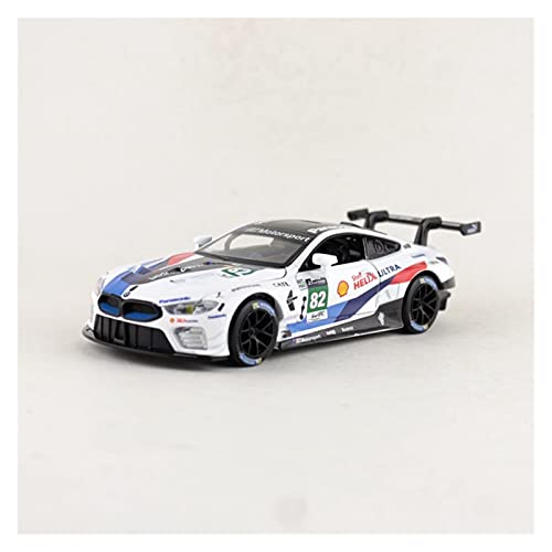 1 32 Für BMW M8 GTE Le Mans 2018 Modellauto Legierung Zurückziehen Spielzeugauto Mit Sound Und Licht Druckguss Fahrzeuge Modell(82) von TQMEAD