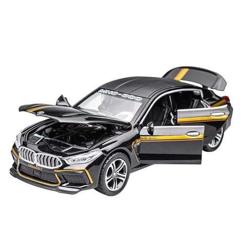 1 32 Für BMW MH8 800 Manhart Diecast Auto Spielzeug Miniatur Modell Pull Back Sound Licht Sammlung Druckguss Fahrzeuge Modell(Gray) von TQMEAD