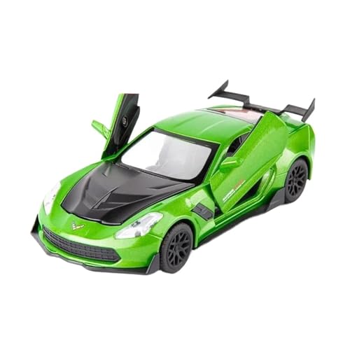 1 32 Für Chevrolet CorvetteSuper Car Modellauto Diecast Metalllegierung Fahrzeuge Spielzeug Sammlungen Dekoration Druckguss Fahrzeuge Modell(Grün) von TQMEAD
