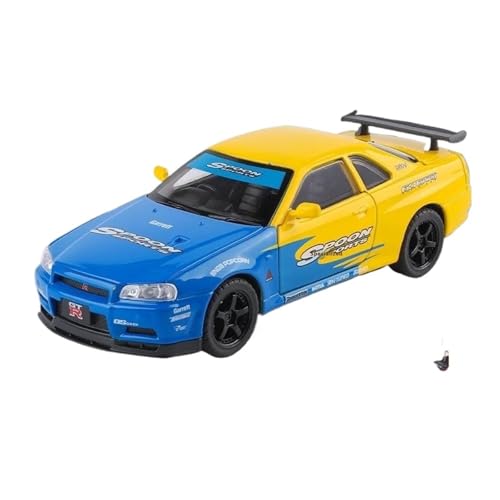 1 32 Für GTR Skyline Legierungsautomodell Mit LED-Lichtern Und Soundeffekten. Sammlung Von Rennwagen Zur Ausstellung Druckguss Fahrzeuge Modell(Grün) von TQMEAD